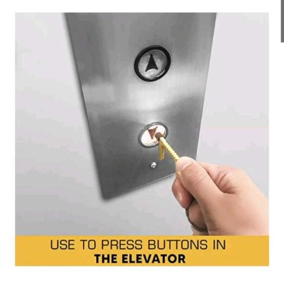 New 3 Pack Mobi Lock Brass Door Opener Key Chain Tool. - Picture 7 of 12